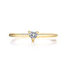 Brass Micro Pave Cubic Zirconia Finger Rings for Women FS-WG4BC3F-02-1