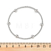 Brass Micro Pave Clear Cubic Zirconia Chain Bracelets for Women BJEW-M047-02P-5