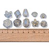 Frosted Transparent Acrylic Beads OACR-Z041-03-3