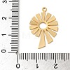 Brass Pendant KK-O100-18G-03-3