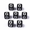 Opaque Acrylic Beads X-SACR-N002-01G-2