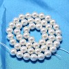 AB Color Plated Shell Pearl Round Bead Strands X-BSHE-L011-6mm-C001-3