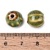 Vintage Porcelain Corrugated Beads PORC-N013-11E-3
