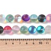 Electroplated Synthetic Moonstone Beads Strands G-C131-B01-04-4