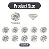 500Pcs Diamond Shape Grade AAA Cubic Zirconia Cabochons ZIRC-TADJ0001-01F-4