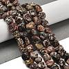 Natural Leopard Skin Jasper Beads Strands G-P497-01E-93-2
