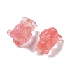 Cherry Quartz Glass Carved Figurines DJEW-L023-G15-2