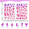 2Pcs 2 Style PET Plastic Earring Handwork Template DIY-WH0571-008-2