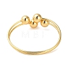 Brass Round Ball Torque Bangles for Women BJEW-M312-04G-3