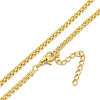 Rack Plating Brass Rope Chain Necklaces for Women NJEW-C059-26G-2