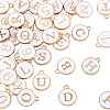 36Pcs 36 Styles Letter A~Z & Number 0~9 Alloy Enamel Charms ENAM-TA0003-11B-3