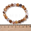 Natural Yellow Hematoid Quartz Round Beads Stretch Bracelets for Women BJEW-Z158-03F-03-5