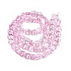 Electroplate Glass Beads Strands EGLA-N012-07G-2