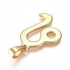 304 Stainless Steel Pendants STAS-L210-06D-G-2