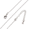 Brass Cardano Chain Necklaces for Women NJEW-D302-02P-2