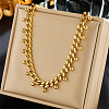 304 Stainless Steel Round Ball Tassel Cuban Link Chain Necklaces FS-WG6FA94-01-1