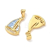 Brass Enamel Pendants KK-H534-05G-2