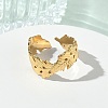 304 Stainless Steel Cuff Open Rings for Women RJEW-L341-02E-G-2