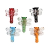 Transparent Lampwork Beads FOIL-I017-01-1