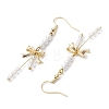 Shell Pearl Dangle Earrings EJEW-JE05980-4