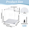 Transparent Acrylic Minifigures Display Case ODIS-WH0043-92A-2