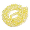 Transparent Crackle Baking Painted Glass Beads Strands DGLA-T003-01B-15-2