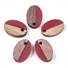 Resin & Walnut Wood Pendants X-RESI-S358-30F-1
