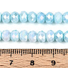Anti-Tarnish Electroplate Rondelle Glass Beads Strands EGLA-T021-6mm-17-07-4