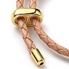 Leather Braided Cord Bracelets BJEW-G675-06G-05-3