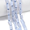 Natural Blue Lace Agate Beads Strands G-C270-K21-1