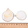 Natural Scallop Shell Big Pendants SSHEL-N038-13-3