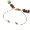 Dyed Synthetic Turquoise Turtle Anklets AJEW-AN00633-4