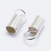 925 Sterling Silver Cord Ends STER-F036-21S-1.5mm-2