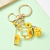 Resin & Alloy Enamel Keychain X1-KEYC-YW00134-16-1