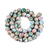 Assembled Synthetic Turquoise and Trochus Shell Beads Strands G-N369-02C-03-2