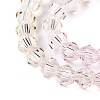 Gradient Color Baking Paint Glass Bead Strands X1-DGLA-A039-T4mm-A01-3