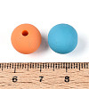 Frosted Opaque Acrylic Beads FACR-T008-04M-02-3
