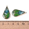 Epoxy Resin Pendants KK-Q082-01KCG-04-3