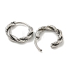 316 Surgical Stainless Steel Hoop Earrings EJEW-D096-19D-AS-2