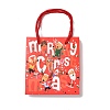 Christmas Santa Claus Print Paper Gift Bags with Nylon Cord Handle CARB-K003-01C-01-2