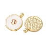 Brass Enamel Pendants KK-CJC12A6-01B-G-2