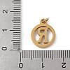 304 Stainless Steel Charms
with Jump Ring STAS-R001-02G-R-3