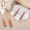 DIY Rectangle & Teardrop Dangle Earrings Making Kit DIY-TA0008-94-9