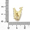 Brass Micro Pave Cubic Zirconia Pendants KK-K400-35G-01-3