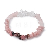 Gemstone Stretch Bracelet BJEW-JB11012-03-1