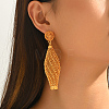 Vintage Filigree Mesh Lantern Alloy Stud Earrings OB4843-3