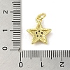 Brass Micro Pave Cubic Zirconia Charms KK-M283-16C-02-3