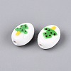 Christmas Handmade Porcelain Ceramic Beads PORC-Q005-07A-2
