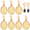 20Pcs 304 Stainless Steel Pendant Cabochon Settings STAS-BBC0010-95-1