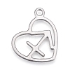 Non-Tarnish 304 Stainless Steel Pendants STAS-M228-A01-07P-1